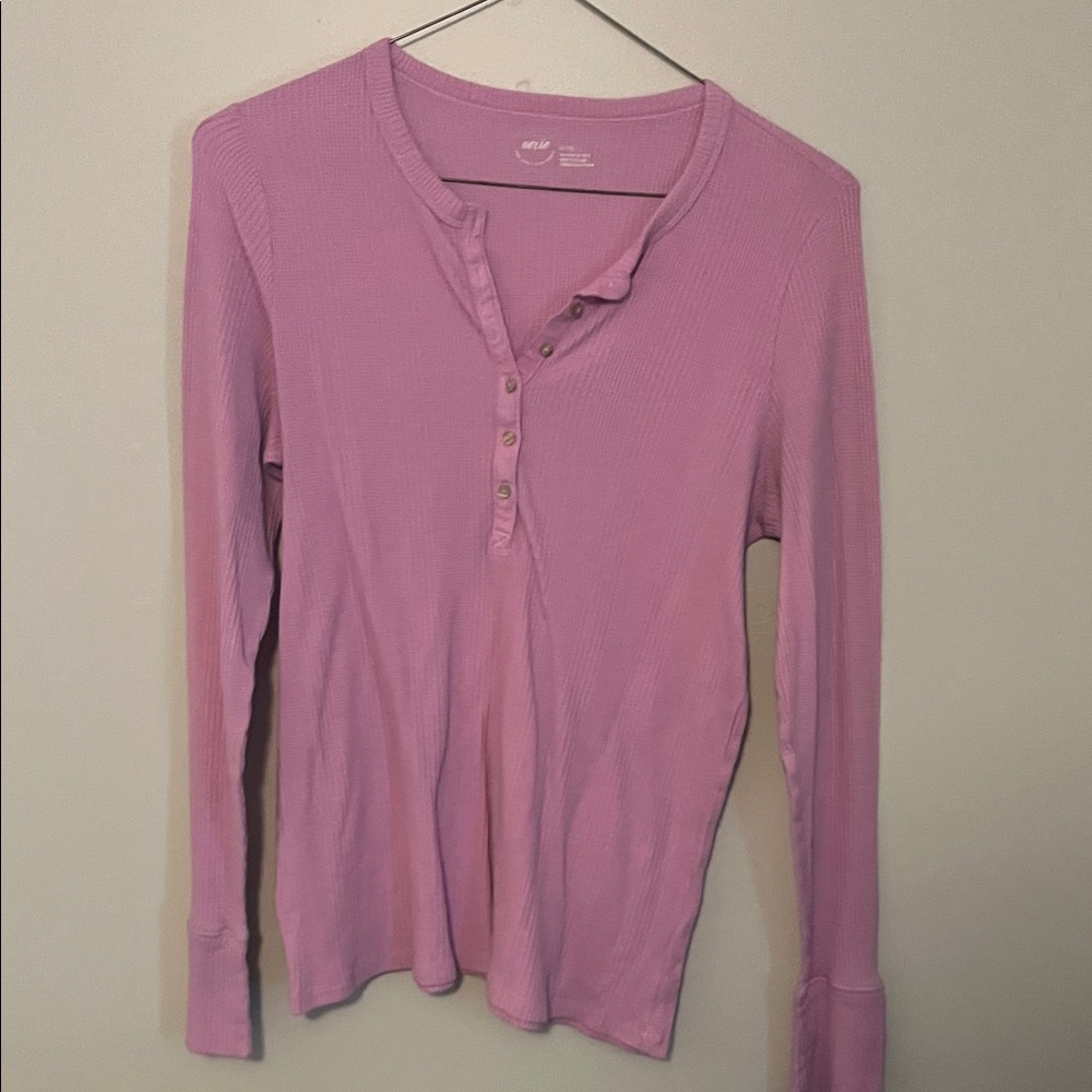 Aerie cotton Henley tee